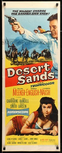 4c430 DESERT SANDS insert '55 with the howling fury of a thousand sandstorms, they struck!