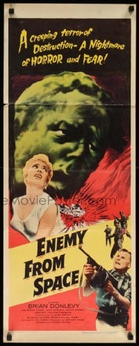 4c444 ENEMY FROM SPACE insert '57 Brian Donlevy, Quatermass II, sequel to Quatermass Xperiment!