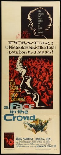 4c447 FACE IN THE CROWD insert '57 Elia Kazan, Andy Griffith liked bourbon & sin, Hofmann art!