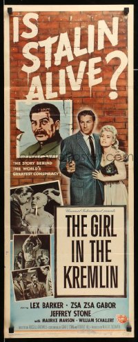 4c480 GIRL IN THE KREMLIN insert '57 the world's greatest conspiracy, is Stalin alive?