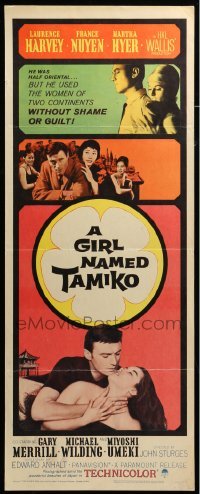 4c482 GIRL NAMED TAMIKO insert '62 John Sturges, Laurence Harvey used women without shame!