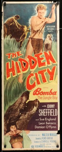 4c522 HIDDEN CITY insert '50 great images of Johnny Sheffield as Bomba the Jungle Boy!