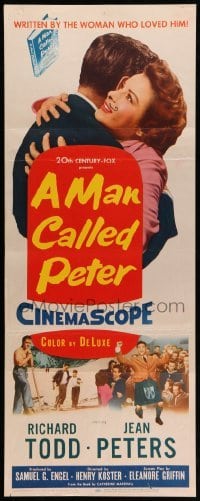 4c613 MAN CALLED PETER insert '55 Richard Todd & Jean Peters make your heart sing with joy!