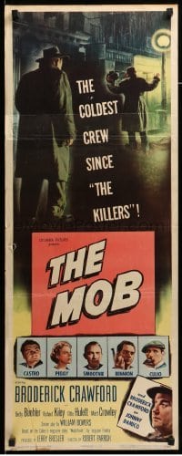 4c633 MOB insert '51 Broderick Crawford, Betty Buehler & Richard Kiley, art of gangsters!