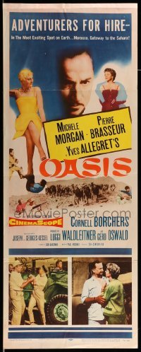 4c669 OASIS insert '56 sexy Michele Morgan, Pierre Brasseur, directed by Yves Allegret!