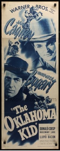 4c676 OKLAHOMA KID insert R43 great image of cowboys James Cagney & Humphrey Bogart!