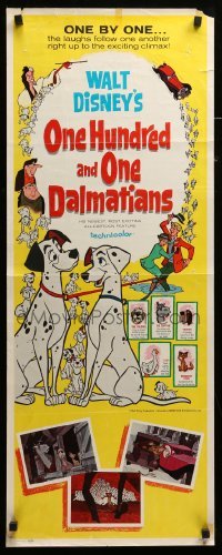4c692 ONE HUNDRED & ONE DALMATIANS insert '61 most classic Walt Disney canine family cartoon!