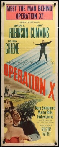 4c701 OPERATION X insert '50 Edward G. Robinson, Peggy Cummins, Richard Greene