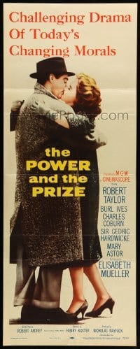 4c727 POWER & THE PRIZE insert '56 Robert Taylor, Elisabeth Mueller, today's changing morals!