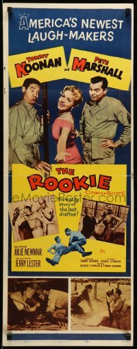 4c767 ROOKIE insert '59 soldiers Tommy Noonan & Pete Marshall, super sexy Julie Newmar!