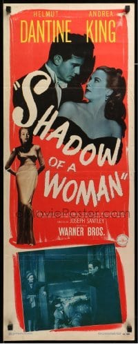 4c789 SHADOW OF A WOMAN insert '46 pretty Andrea King is in love with psychopathic Helmut Dantine!