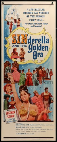 4c796 SINDERELLA & THE GOLDEN BRA insert '64 a version for those who think young and naughty!