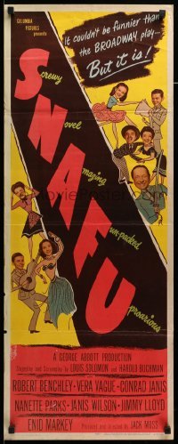 4c803 SNAFU insert '45 situation normal, all fouled up, funnier than the Broadway play!
