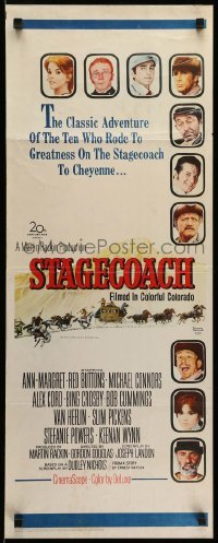 4c820 STAGECOACH insert '66 Ann-Margret, Red Buttons, Bing Crosby, great Norman Rockwell art!