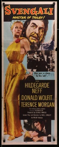 4c840 SVENGALI insert '55 sexy Hildegarde Neff was a slave to the will of crazy Donald Wolfit!
