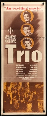 4c894 TRIO insert '50 W. Somerset Maugham, Anne Crawford, Roland Culver, Kathleen Harrison