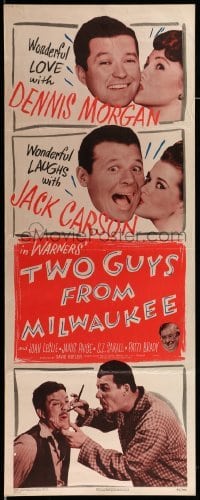 4c902 TWO GUYS FROM MILWAUKEE insert '46 Dennis Morgan, Jack Carson, Joan Leslie, Janis Paige