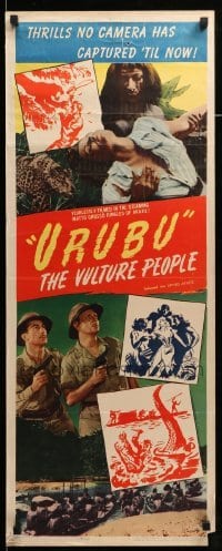 4c914 URUBU THE VULTURE PEOPLE insert '48 people from the jungles of Brazil, 1000 authentic chills