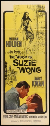 4c966 WORLD OF SUZIE WONG insert '60 William Holden was the first man that Nancy Kwan ever loved!