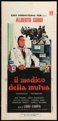 4c013 BE SICK... IT'S FREE Italian locandina '68 Luigi Zampa's Il Medico Della Mutua, De Seta!