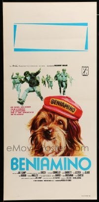 4c017 BENJI Italian locandina '75 Joe Camp classic dog movie, different Ezio Tarantelli art!