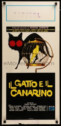 4c028 CAT & THE CANARY Italian locandina '79 Radley Metzger, Honor Blackman, Olivia Hussey!
