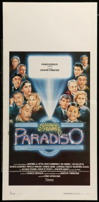 4c037 CINEMA PARADISO Italian locandina '89 Philippe Noiret, Salvatore Cascio, Taito artwork!