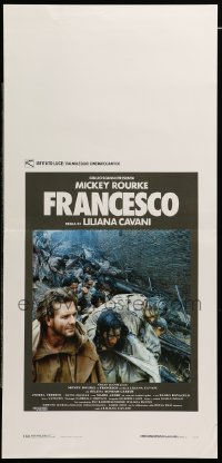 4c075 FRANCESCO Italian locandina '89 Liliana Cavani, Mickey Rourke as St. Francis of Assissi!