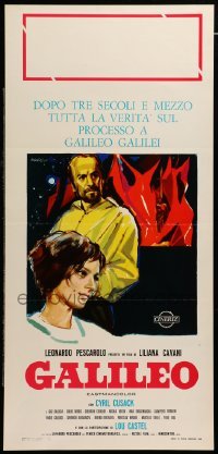4c078 GALILEO Italian locandina '68 Cyril Cusack in the title role, artwork by Manfredo Acerbo!