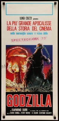 4c083 GODZILLA Italian locandina R77 Gojira, art of the unstoppable titan of terror!