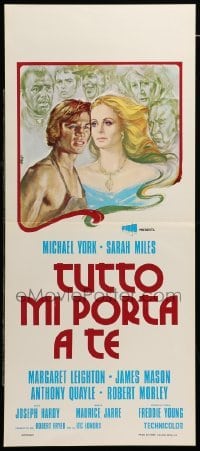 4c084 GREAT EXPECTATIONS Italian locandina '75 Avelli art of Michael York & cast, Charles Dickens
