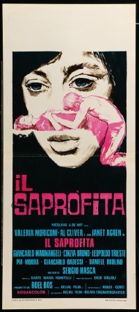 4c104 IL SAPROFITA Italian locandina '74 Nasca's story of a parasitic relationship, sexy art!