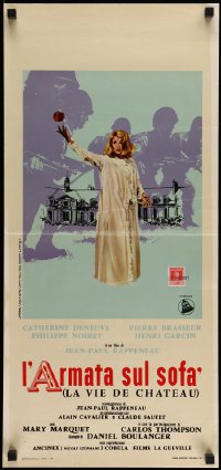 4c151 MATTER OF RESISTANCE Italian locandina '67 Rappeneau's La Vie de Chateau, Catherine Deneuve