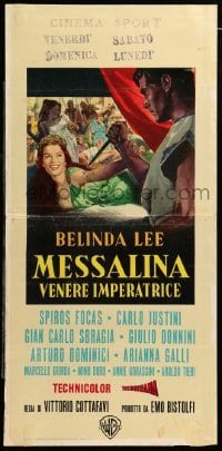 4c154 MESSALINA Italian locandina '60 Messalina Venere imperatrice, art of sexy Belinda Lee!