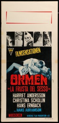 4c171 ORMEN Italian locandina '68 sexy naked Christina Schollin, directed by Hans Abramson!