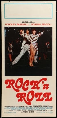 4c196 ROCK 'N' ROLL Italian locandina '78 Rodolfo Banchelli, Sara Bicicca, Italian disco dancing!