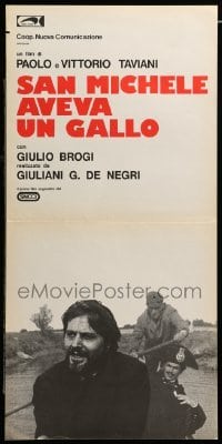 4c199 SAN MICHELE AVEVA UN GALLO Italian locandina '73 Paolo Taviani & Vittorio directed!