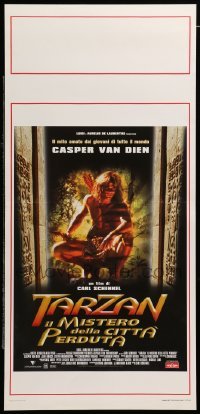 4c227 TARZAN & THE LOST CITY Italian locandina '98 Casper Van Dien saves civilization from evil!