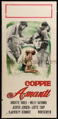 4c245 WEEKEND Italian locandina '68 Palle Kjaerulff-Schmidt, young lovers, Danish orgy film!