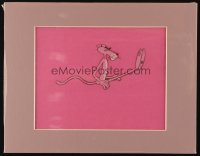 4d016 PINK PANTHER matted animation cel '70s great cartoon image of him grimacing in pain!
