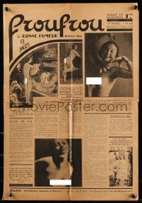 4d043 FROU-FROU French 15x22 newspaper November 27, 1935 many images of sexy nude women!