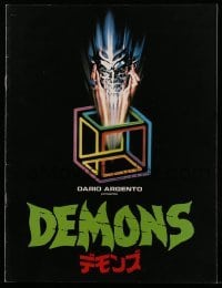 4d495 DEMONS Japanese program '86 Dario Argento, Lamberto Bava, lots of gruesome horror images!