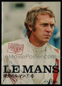 4d521 LE MANS Japanese program '71 different images of race car driver Steve McQueen!