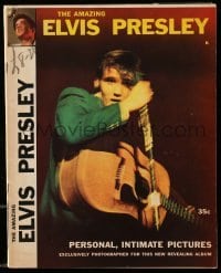 4d742 ELVIS PRESLEY magazine 1956 The Amazing Elvis Presley, personal intimate pictures!