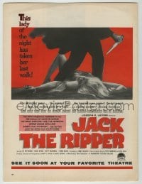 4d198 JACK THE RIPPER magazine ad '60 American detective helps Scotland Yard find fabled killer!