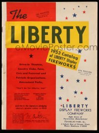 4d205 LIBERTY DISPLAY FIREWORKS catalog '53 for drive-in theaters, country clubs, fairs & more!