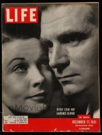 4d757 LIFE MAGAZINE magazine December 17, 1951 Vivien Leigh & Laurence Olivier by Halsman!