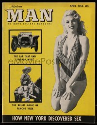 4d763 MODERN MAN magazine April 1956 sexy Jayne Mansfield by Peter Gowland!