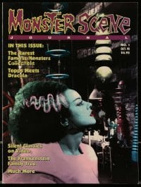 4d767 MONSTER SCENE JOURNAL no 1 magazine October 1992 great Bride of Frankenstein cover image!