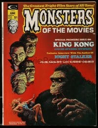 4d768 MONSTERS OF THE MOVIES #1 magazine June 1974 Stan Lee's special premiere issue on King Kong!